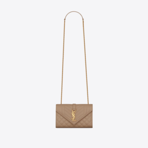 YSL Envelope Small Bag - Greyish Brown