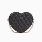 Kate Spade Love Shack Quilted Heart Crossbody Purse - Black